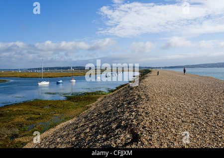 Hurst Spit, Keyhaven, Hampshire, Angleterre, Royaume-Uni, Europe Banque D'Images