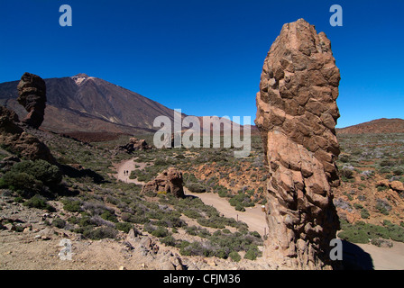 Las Canadas, Parque Nacional del Teide, UNESCO World Heritage Site, Tenerife, Canaries, Espagne, Europe Banque D'Images