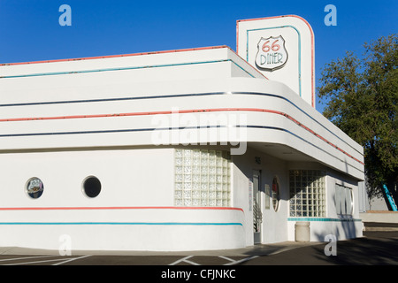 Route 66 Diner sur Central Avenue, Albuquerque, Nouveau Mexique, États-Unis d'Amérique, Amérique du Nord Banque D'Images