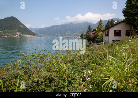 Près du lac Iseo, lac d'Iseo, Lombardie, lacs italiens, Italie, Europe Banque D'Images
