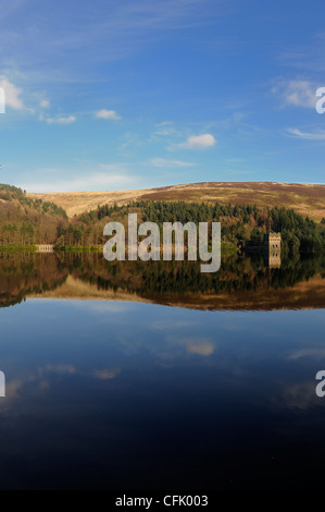 Le réservoir du barrage de Derwent réflexion derbyshire Banque D'Images