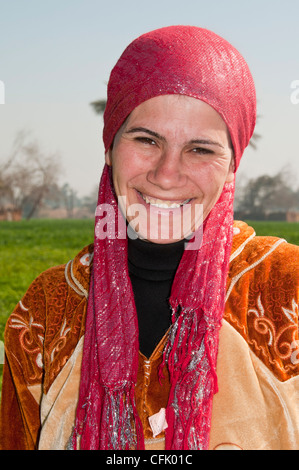 Portrait de femme égyptienne Minya Egypte Banque D'Images