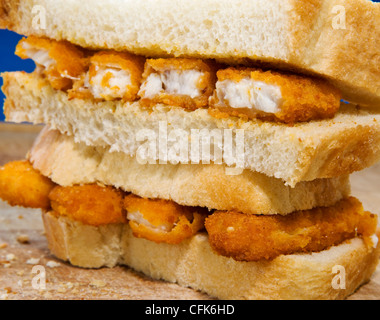 Sandwich doigt poisson Banque D'Images