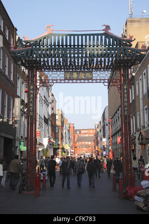 Chinatown Gerrard Street Londres Banque D'Images