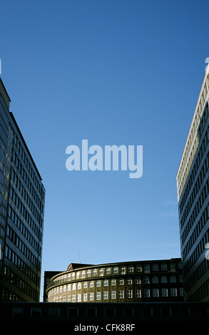 Et Sprinkenhof City Tower Hotel apartment blocks (1958) à Hambourg. Banque D'Images