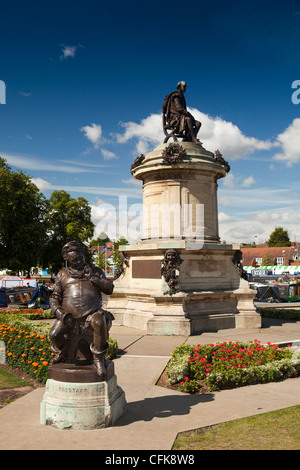 Le Warwickshire, Stratford sur Avon, Bancroft Gardens, le Gower Shakespeare Memorial Banque D'Images