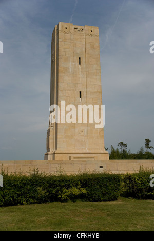 Le monument américain Sommepy sur Mont Blanc Champagne en souvenir des batailles de la Première Guerre mondiale en 1918 Banque D'Images