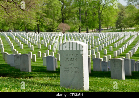 Le Cimetière National d'Arlington Banque D'Images