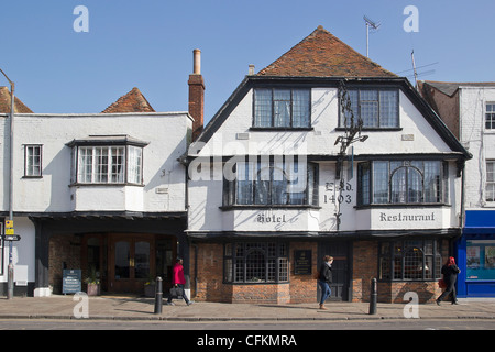 Le Falstaff Hotel St Dunstan's Canterbury Kent UK bâtiment classé et Hôtel à Canterbury Banque D'Images