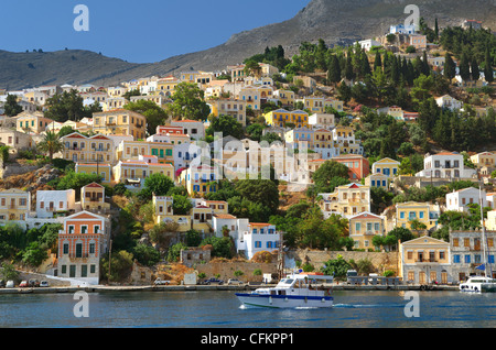 Symi, île grecque de Symi, Dodécanèse Egée Island Group, Grèce Banque D'Images