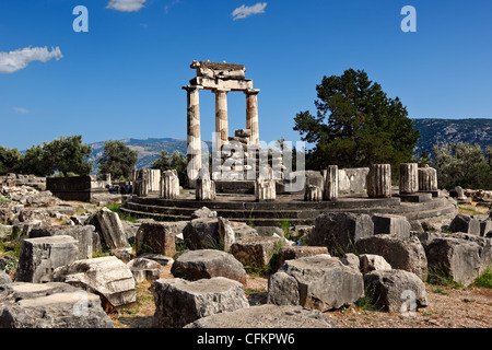 Le Tholos d'Athéna Pronaia (380 B.C.) à Delphes, Grèce Banque D'Images