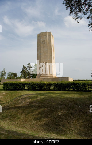 Le monument américain Sommepy sur Mont Blanc Champagne en souvenir des batailles de la Première Guerre mondiale en 1918 Banque D'Images