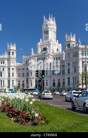 Plaza de la Cibeles Madrid Espagne Banque D'Images