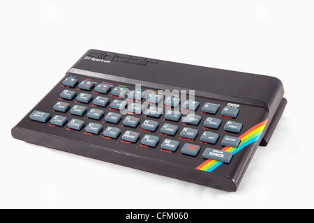 Sinclair ZX Spectrum ZX équipé d'une interface (en dessous) Banque D'Images