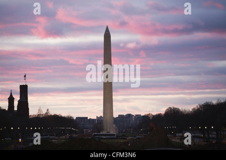 USA, Washington DC, Washington Monument Banque D'Images