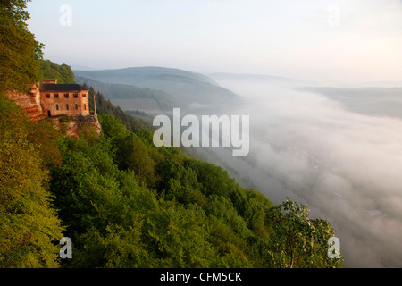 Klause (Ermitage) à ferme du parc, la vallée de la Sarre, Rhénanie-Palatinat, Allemagne, Europe Banque D'Images