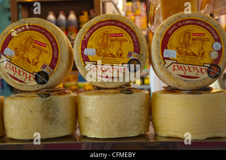 Fromage Payoyo Mercado Central Market Hall de Triana Séville Andalousie Espagne Banque D'Images