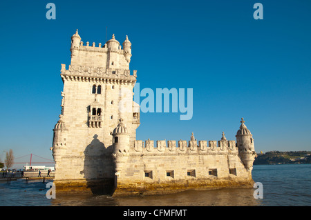 Torre de Belem forteresse (1520) quartier de Belem Lisbonne Portugal Europe Banque D'Images