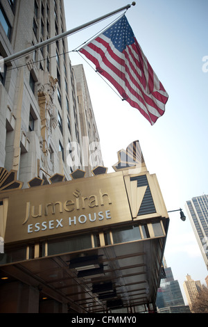 Le Jumeirah Essex House Hotel, construit en 1931, sur Central Park South à New York Banque D'Images