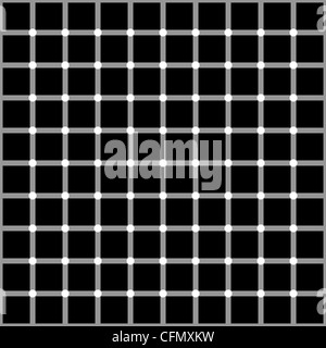 Illusion optique, blocs colorés, des formes différentes Banque D'Images