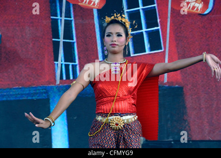 Danseur thaïlandais à Bangkok Thaïlande le 4/02/2012 Banque D'Images