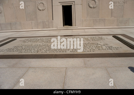 Montfaucon-Américain Première guerre mondiale Monument à Romagne sur la ligne Hindenburg dans la Meuse Argonne en France Banque D'Images