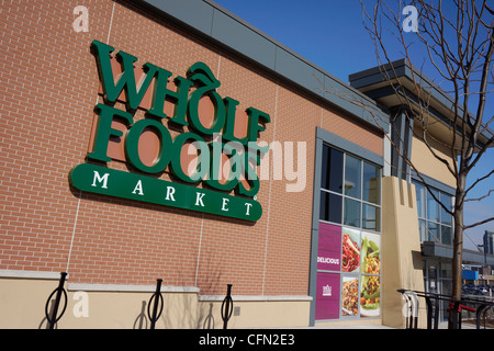 Whole Foods Market, magasin d'aliments biologiques Banque D'Images