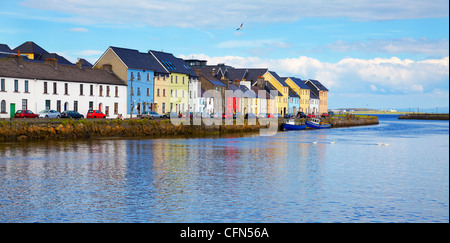 Panorama de la Claddagh à Galway, en Irlande. Banque D'Images