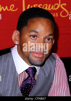 Will Smith dévoilement de cire dans le cadre du Mois de l'histoire des Noirs chez Madame Tussauds Las Vegas, Nevada - 16.02.11 Banque D'Images