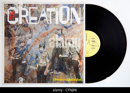 La création, Qu'est-ce que cela fait de se sentir ? Couverture de l'album Banque D'Images