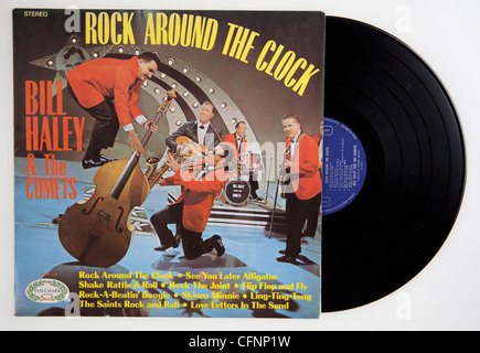 Bill Haley & The Comets, Rock autour de l'horloge de l'album Banque D'Images