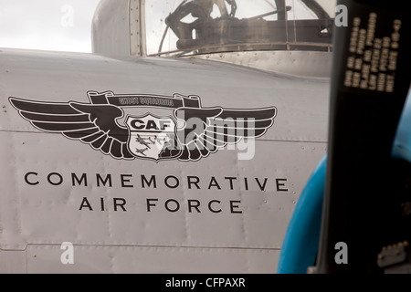 L'Escadron Ghost World War II bomber de l'Armée de l'air. commémorative B-25 Mitchell Bomber. Banque D'Images