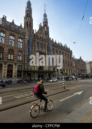 Magna Plaza shopping de luxe malla, Amsterdam, Pays-Bas Banque D'Images