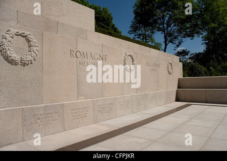 Montfaucon-Américain Première guerre mondiale Monument à Romagne sur la ligne Hindenburg dans la Meuse Argonne en France Banque D'Images