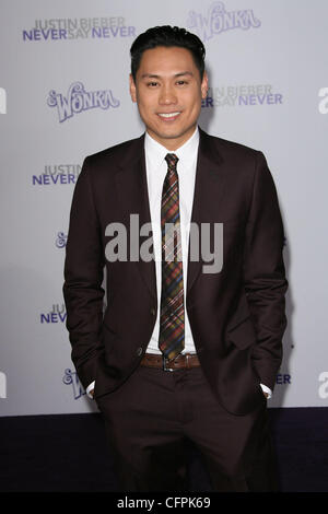 Réalisateur Jon M. Chu Los Angeles Premiere de 'Justin Bieber : ne jamais dire jamais' tenue à Nokia Theatre L.A. Vivre à Los Angeles, Californie - 08.02.11 Banque D'Images