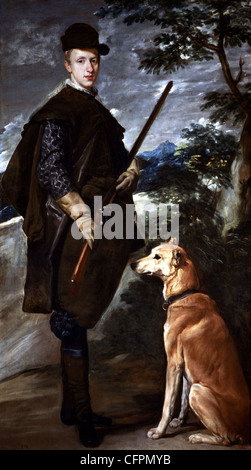 Diego Velasquez Cardinal Infante Don Fernando en robe de chasse. 1632 Museo del Prado - Madrid Banque D'Images