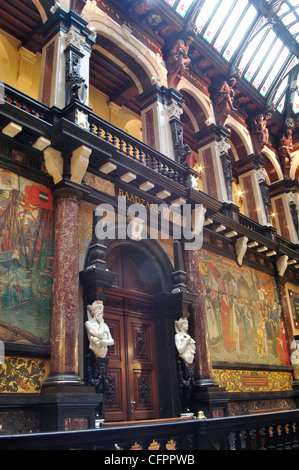 Belgique, Flandre, Anvers, l'Hôtel de Ville, Vue de l'intérieur Banque D'Images