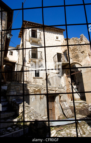 Apricena Calvisio ville, Italie, séisme, catastrophe naturelle Banque D'Images