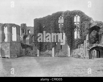 Le château de Kenilworth, Kenilworth, Warwickshire, en Angleterre, vers 1894 Banque D'Images