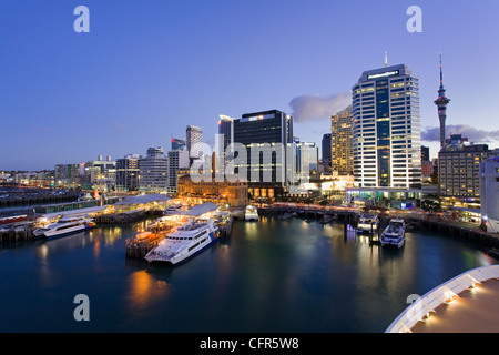 City skyline, Auckalnd, île du Nord, Nouvelle-Zélande, Pacifique Banque D'Images