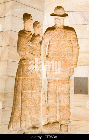 Settlers Monument sur Playfair Street, The Rocks, Sydney, New South Wales, Australie, Pacifique Banque D'Images