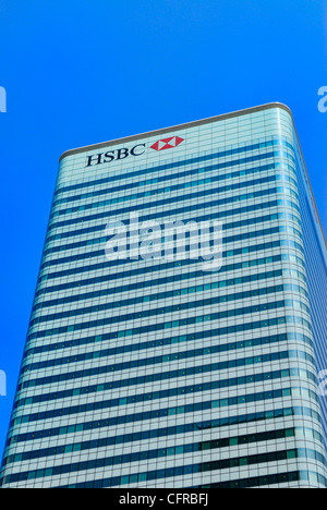 Tour ou HSBC HSBC Group Siège social, 8 Canada Square, Canary Wharf, Londres, Grande-Bretagne. Banque D'Images