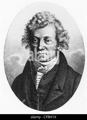 ANDRE-MARIE AMPERE (1775-1836) mathématicien et physicien français Banque D'Images