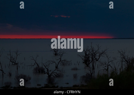 Lake Menindee en Australie. Banque D'Images