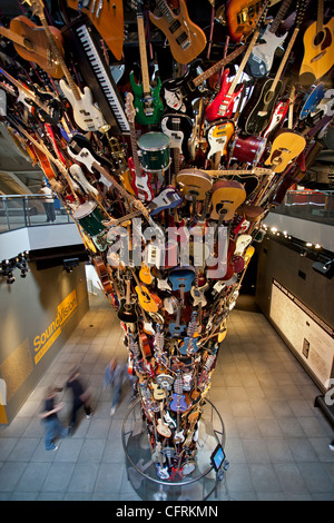 Les racines et les branches de la sculpture. Artiste : Trimpin. L'Experience Music Project museum. Seattle. USA Banque D'Images