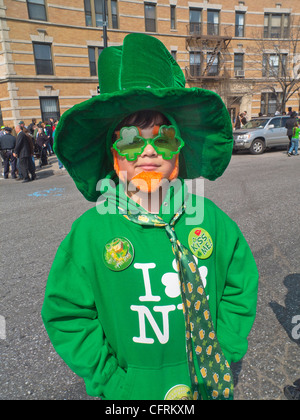 Saint Patrick's Day Parade à New York Brooklyn Park Slope Banque D'Images