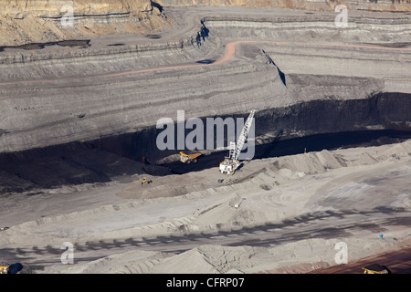 Mine de charbon dans le bassin de la rivière Powder, au Wyoming Banque D'Images