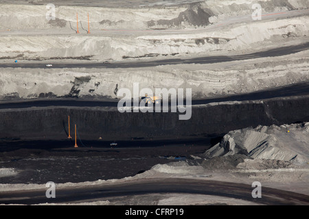 Mine de charbon dans le bassin de la rivière Powder, au Wyoming Banque D'Images