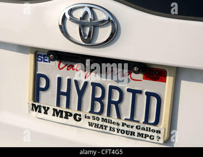 Le 09 décembre 2006, à Santa Monica, CA, USA ; un hybride de Toyota à l'Alternative Location et transport Expo. Crédit obligatoire : Photo par Marianna Massey Jour/ZUMA Press. (©) Copyright 2006 par Marianna jour Massey Banque D'Images