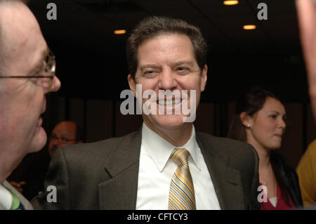 Le sénateur Sam Brownback (R-Utah) annonçant sa candidature présidentielle d'aujourd'hui. 6 Jan 2007. Un fervent partisan de la réforme des prisons, il est à la prison d'État de Louisiane visitant l'Angola 06 déc. ©Robin Nelson Banque D'Images